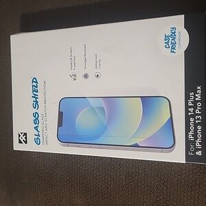 Glass Shield Tempered Glass Screen Protector for iPhone 14 Plus & 13 Pro Max